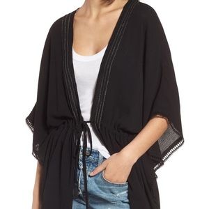 Black Adjustable Cover-Up w Silver Detail